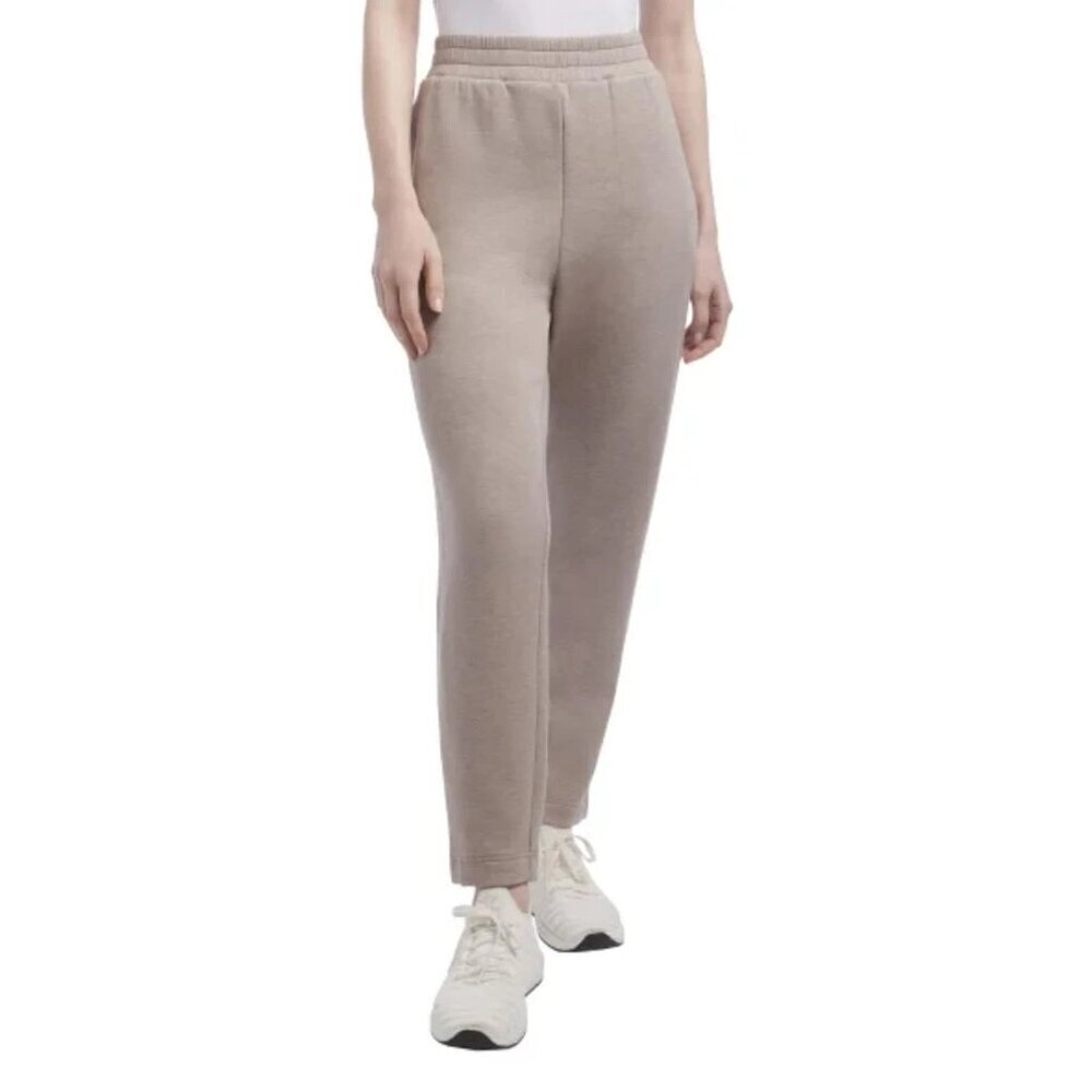 Danskin Luxe Retro Jodgger Women's S Beige Elastic Waist Pants Rayon Blend N0532